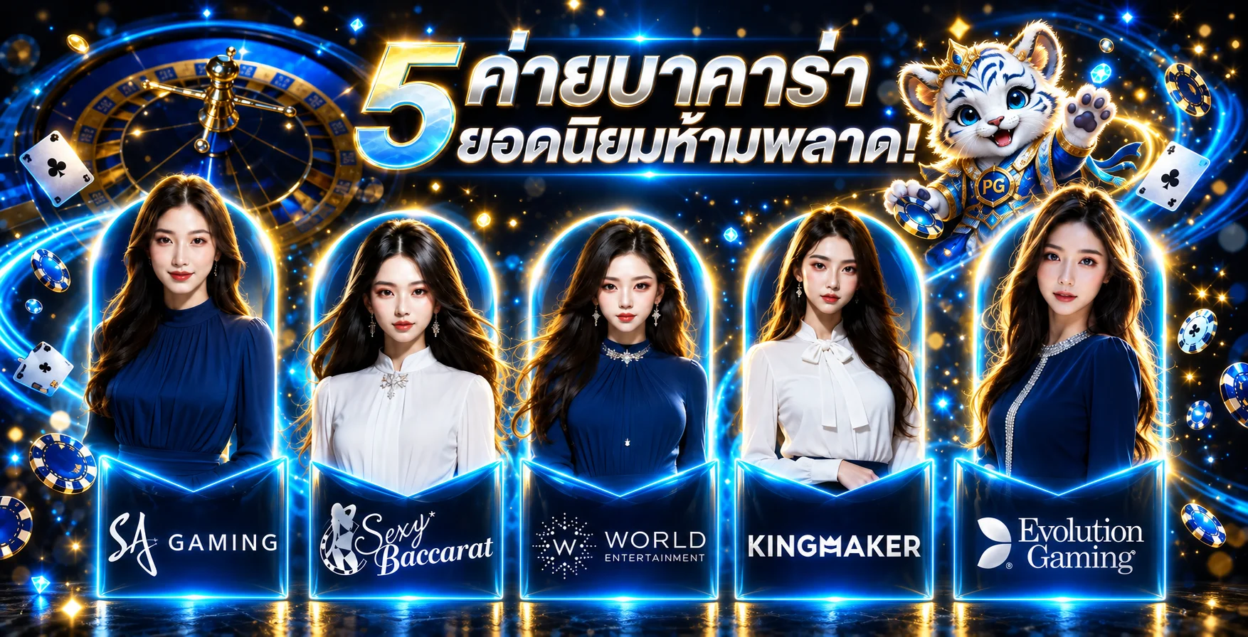 ค่ายคาสิโนยอดนิยมและมาสคอต STARPLUS365